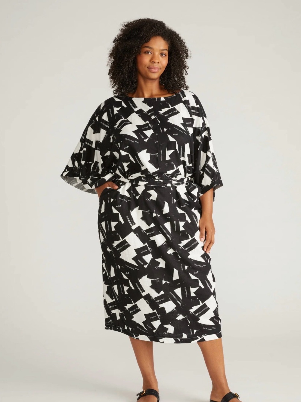 Lio Linen Blend Dress - Universal Standard - NEW w Tags